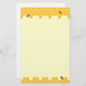 Bienen- und Bienenwabenbriefpapier Briefpapier (Vorne/Hinten)