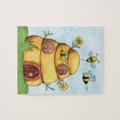 Bienen- und Bienenwasserfarbe Puzzle (Horizontal)
