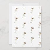 Bienen und Blume | Brautparty Aquarell Einladung (Rückseite)