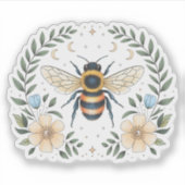 Bienen und Blume Celestial Vinyl Aufkleber (Vorderseite)