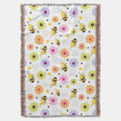 Bienen und Blume Decke (Vorderseite Vertikal)