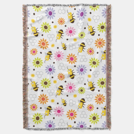 Bienen und Blume Decke (Vorderseite Vertikal)