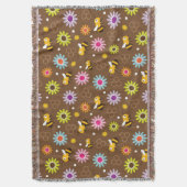 Bienen und Blume Decke (Vorderseite Vertikal)