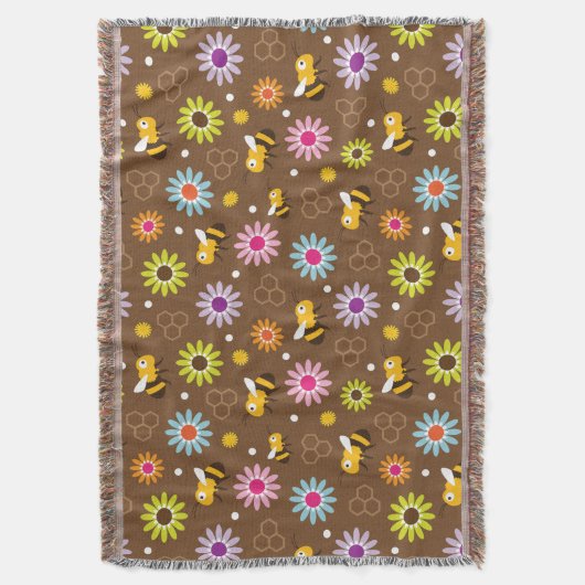 Bienen und Blume Decke (Vorderseite Vertikal)