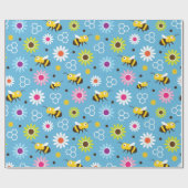 Bienen und Blume Geschenkpapier (Flach)