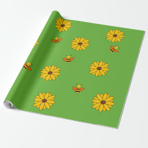 Bienen und Blume Geschenkpapier