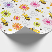 Bienen und Blume Geschenkpapier (Ecke)