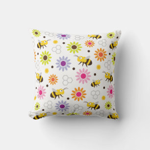 Bienen und Blume Kissen