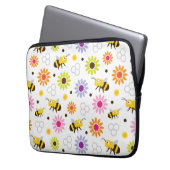 Bienen und Blume Laptopschutzhülle (Vorderseite Links)