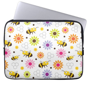 Bienen und Blume Laptopschutzhülle