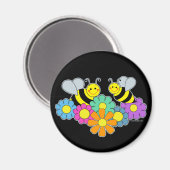 Bienen und Blume Magnet (Vorderseite/Rückseite)