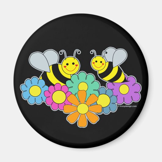 Bienen und Blume Magnet (Vorne)
