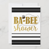 Bienen und Blume, Moderne Babydusche Einladung (Rückseite)