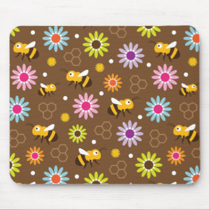 Bienen und Blume Mousepad