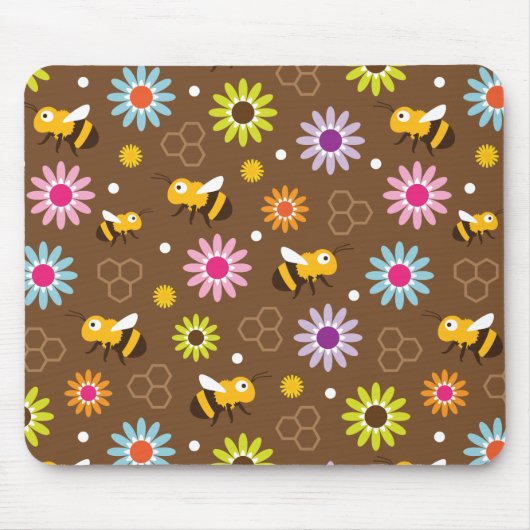 Bienen und Blume Mousepad (Vorne)