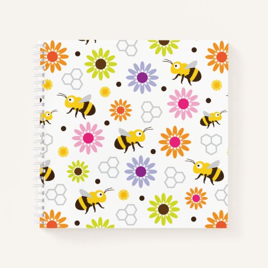Bienen und Blume Notizblock (Vorderseite)