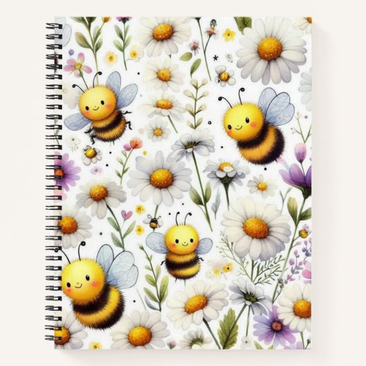 Bienen und Blume Notizblock (Vorderseite)