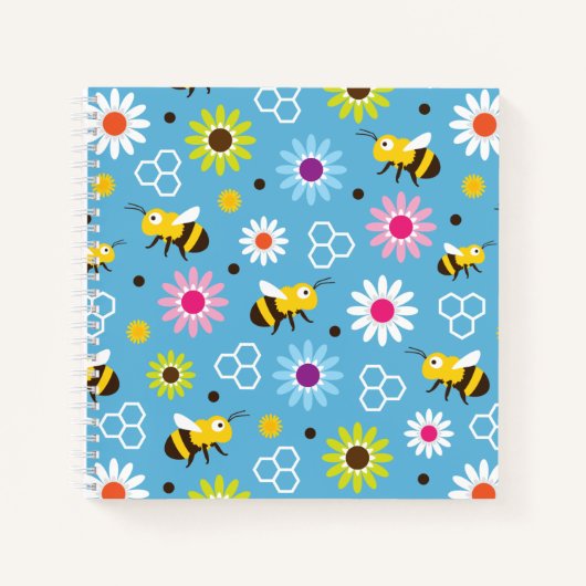 Bienen und Blume Notizblock (Vorderseite)
