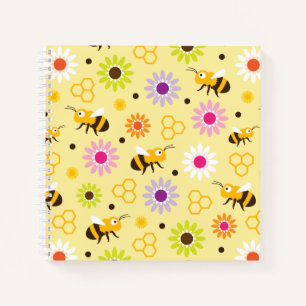 Bienen und Blume Notizblock