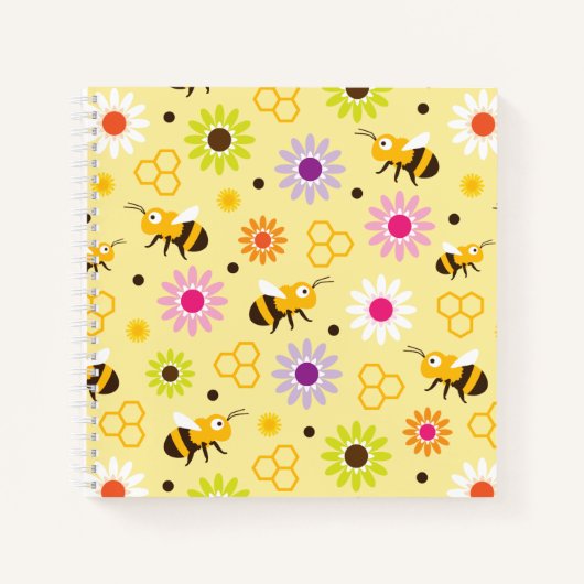 Bienen und Blume Notizblock (Vorderseite)