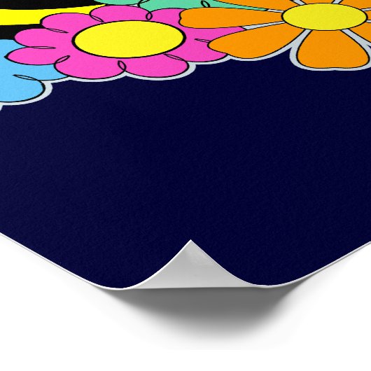 Bienen und Blume Poster (Ecke)