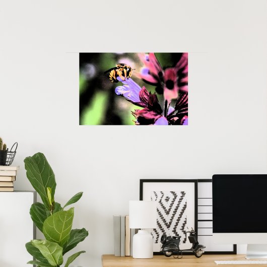 Bienen und Blume Poster (Heimbüro)