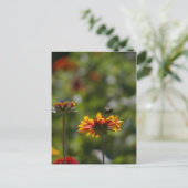 Bienen und Blume Postkarte (Stehend Vorderseite)