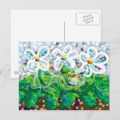 Bienen und Blume Postkarte (Vorne/Hinten)