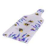 Bienen und Blume Schneiden von Frühlingsgemälden Schneidebrett (Ecke)