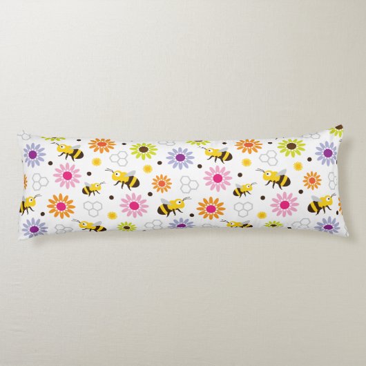 Bienen und Blume Seitenschläferkissen (Rückseite)