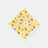 Bienen und Blume Serviette (Ecke)