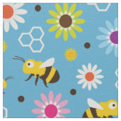 Bienen und Blume Stoff (Nahaufnahme)