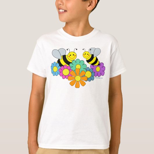 Bienen und Blume T-Shirt (Vorderseite)