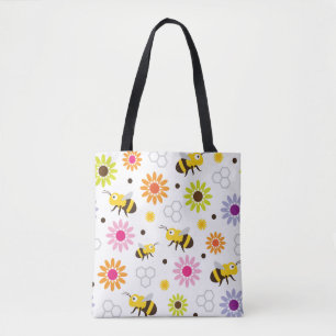 Bienen und Blume Tasche