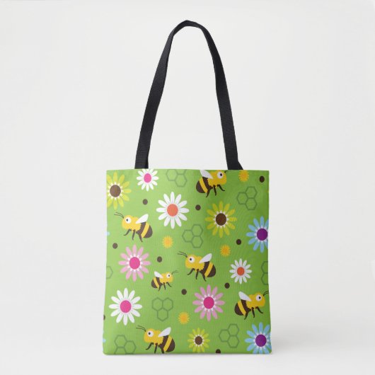 Bienen und Blume Tasche (Vorderseite)