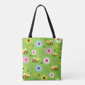 Bienen und Blume Tasche (Rückseite)