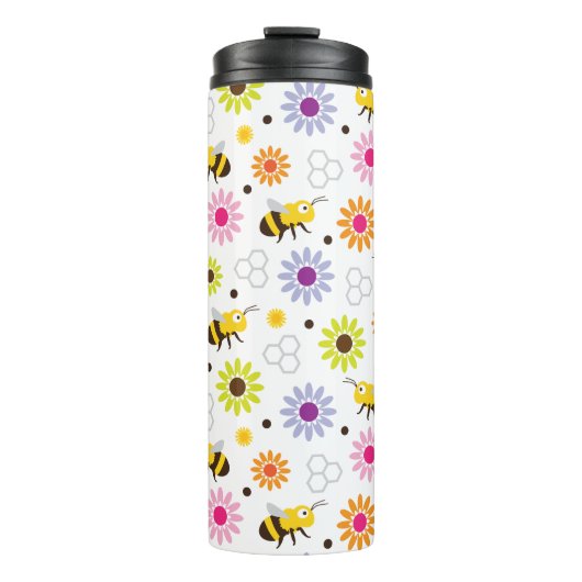 Bienen und Blume Thermosbecher (Vorderseite)