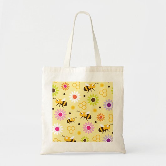Bienen und Blume Tragetasche (Vorne)