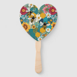 Bienen und Blumen Biene Blumenmuster Fächer