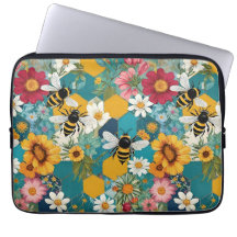 Bienen und Blumen Biene Blumenmuster
