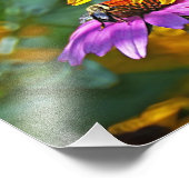 Bienen und Blüten Fotodruck (Ecke)