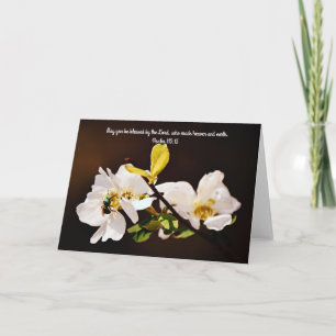 Bienen- und Blütenkarte Psalm 115:15 Karte