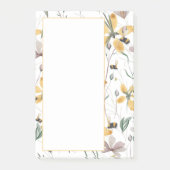 Bienen und Botanicale 4"x6" Post-it Klebezettel (Vorderseite)