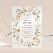 Bienen und Brautparty der delikaten Wildblume Einladung