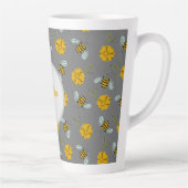 Bienen und Buttercups auf Grau Milchtasse (Rechts)