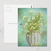 Bienen und Camomiles Postkarte (Vorne/Hinten)