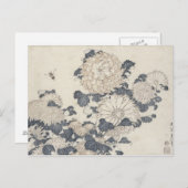 Bienen und Chrysanthemen Postkarte (Vorne/Hinten)
