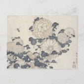 Bienen und Chrysanthemen Postkarte (Vorderseite)
