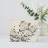 Bienen und Chrysanthemen Postkarte (Stehend Vorderseite)