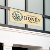 Bienen und Clover Honey Business Banner (Äußeres Gebäude)
